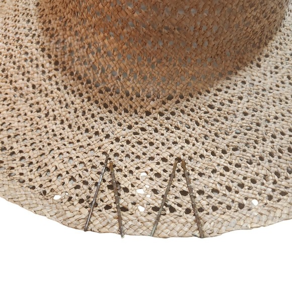 Vintage Straw HatSun HatRattan Made In The ROC Vacation - Picture 5 of 7